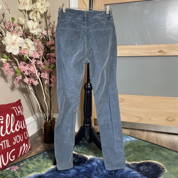 We The Free Gray Corduroy Button Fly Pants Size 25 High Waisted Boho Skinny - Picture 5 of 7